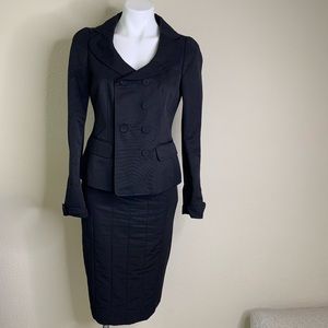 Banana Republic Women's Black Blazer and Skirt Set
